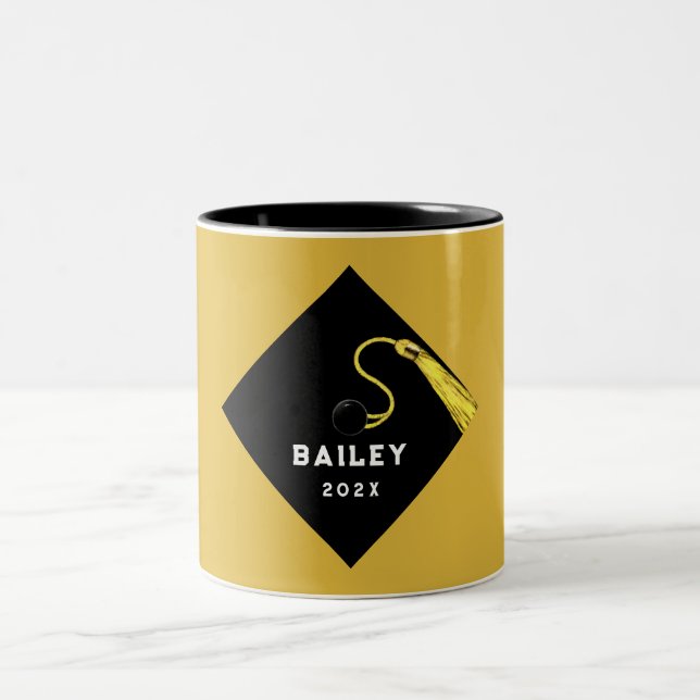 Taza Bicolor Graduación personalizada Mantener regalo (Centro)