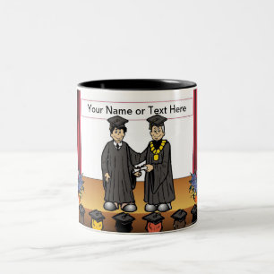 Taza Bicolor Graduación personalizada - Personalizado masculino