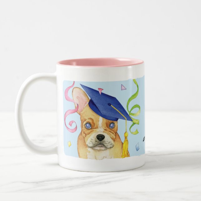 Taza Bicolor Graduado de Francia (Izquierda)