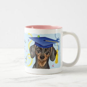 Taza Bicolor Graduado del Dachshund