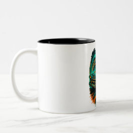 Taza Bicolor Graffiti Classic Car Mug