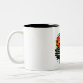 Taza Bicolor Graffiti Classic Car Mug