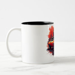 Taza Bicolor Graffiti Muscle Car 