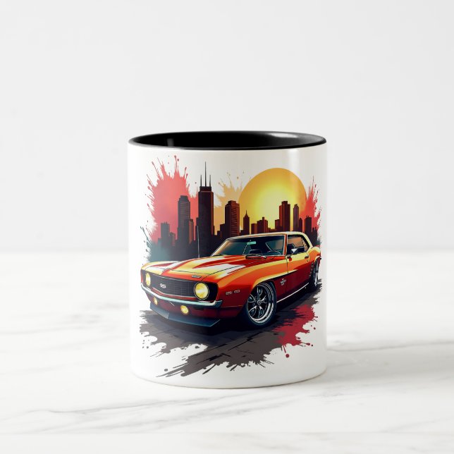 Taza Bicolor Graffiti Muscle Car (Centro)