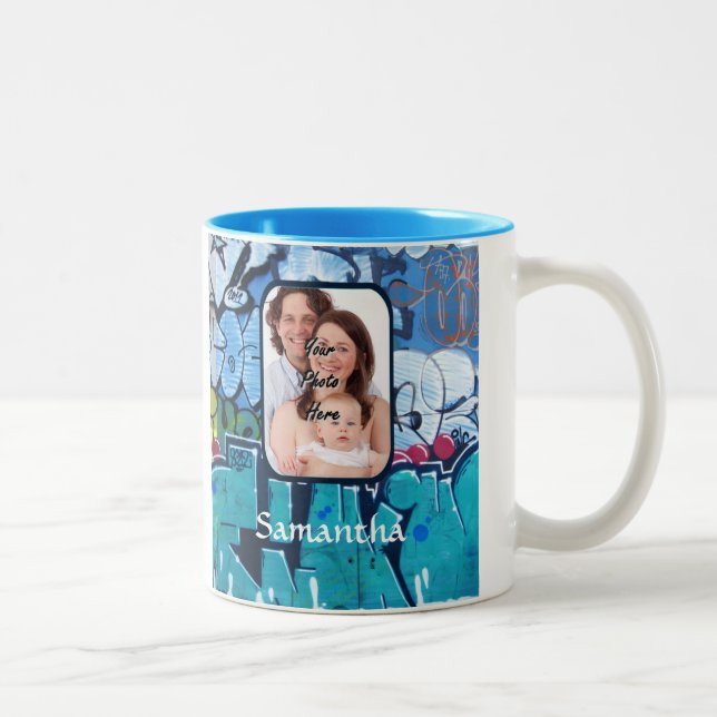 Taza Bicolor Graffiti personalizado (Derecha)