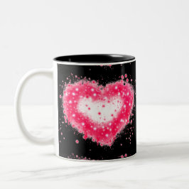 Taza Bicolor Graffiti spray pintura rosa brillante diseño del c