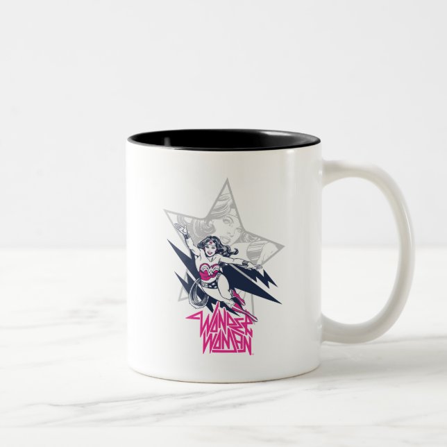 Taza Bicolor Gráfica del personaje de flying rock Glam de la mu (Derecha)