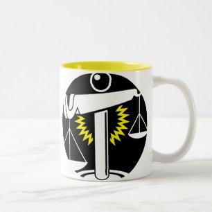 Taza Bicolor Gráficas Libra