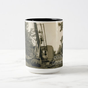 TAZA BICOLOR GRÁFICO DE INGENIERÍA DEL NOROESTE SHOVEL MUG TEMP