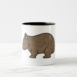 Taza Bicolor Gráfico de Wombat