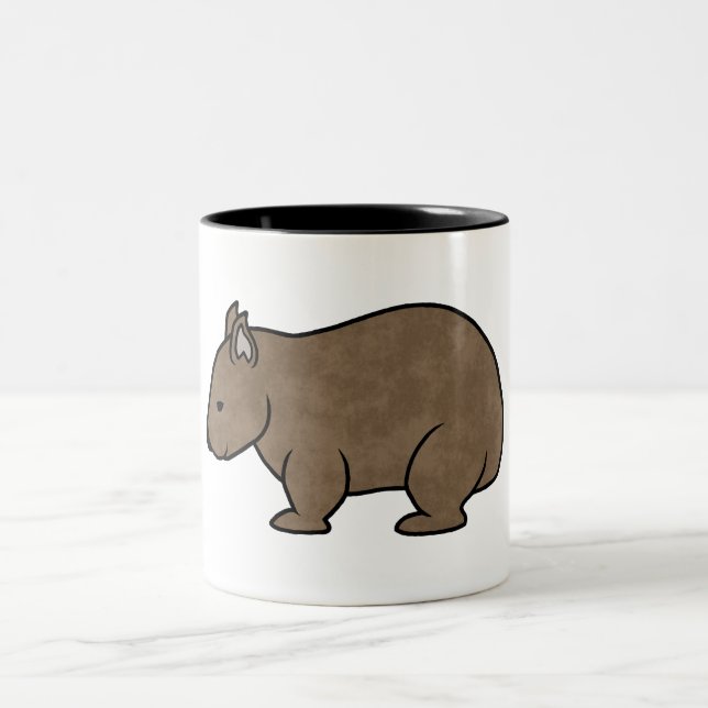 Taza Bicolor Gráfico de Wombat (Centro)
