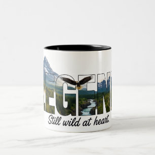 Taza Bicolor Gráfico exterior Leyenda aún salvaje en el corazón