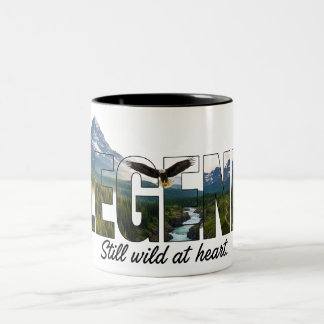 Taza Bicolor Gráfico exterior Leyenda aún salvaje en el corazón