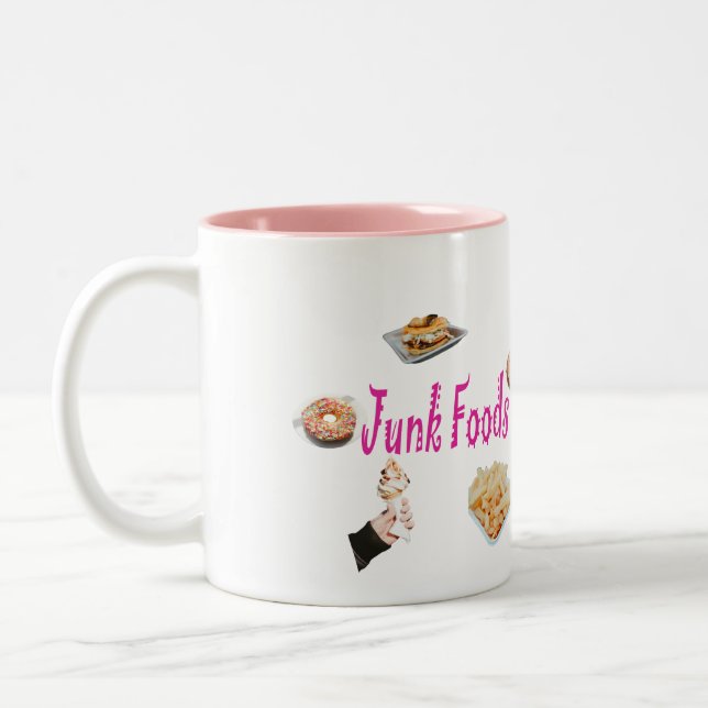 Taza Bicolor GráficosDeComidaRápida (Izquierda)