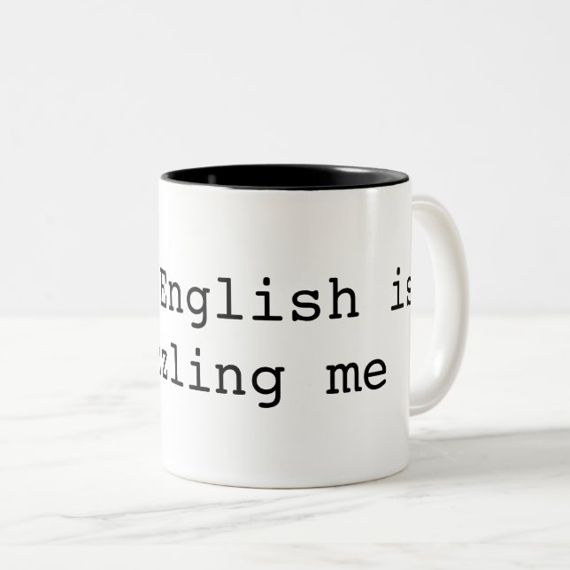 Taza Bicolor Gramática cómica (Anverso derecho)