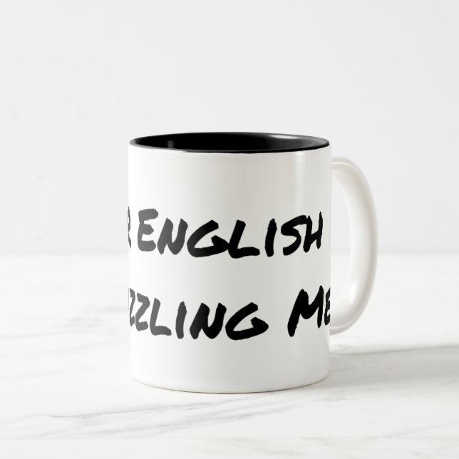 Taza Bicolor Gramática divertida (Anverso derecho)