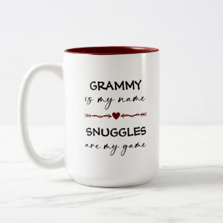 Taza Bicolor Grammy es mi nombre Las pulgas son mi regalo de fo