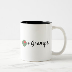 Taza Bicolor Gramps verde oliva