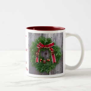 Taza Bicolor Gran abuela de las Felices Navidad