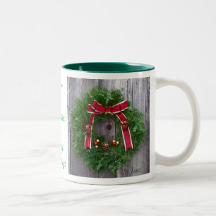 Taza Bicolor Gran abuelo de las Felices Navidad