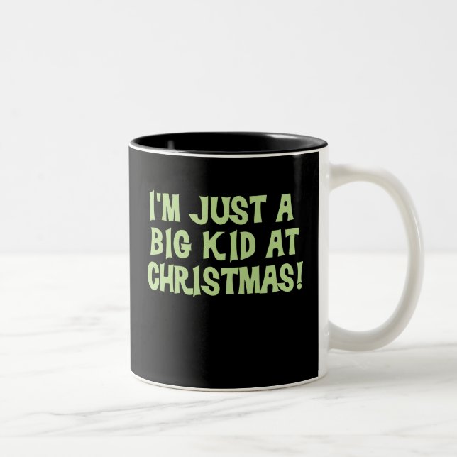 Taza Bicolor Gran chico con Navidades (Derecha)