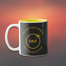 Taza Bicolor Gran Eclipse Solar Total Norteamericano 04.08.24
