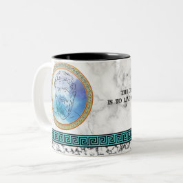 Taza Bicolor Gran filósofo Platón con cita