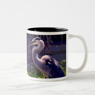 Taza Bicolor Gran Garza Azul