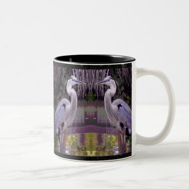 Taza Bicolor Gran garza azul (Derecha)