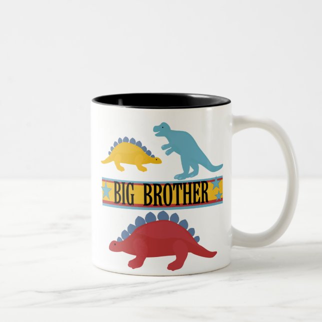 Taza Bicolor Gran Hermano de Dinosaurio (Derecha)