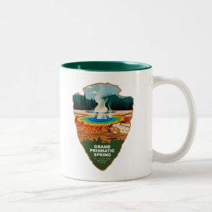 Taza Bicolor Gran Manantial Prismático Yellowstone Arrowhead
