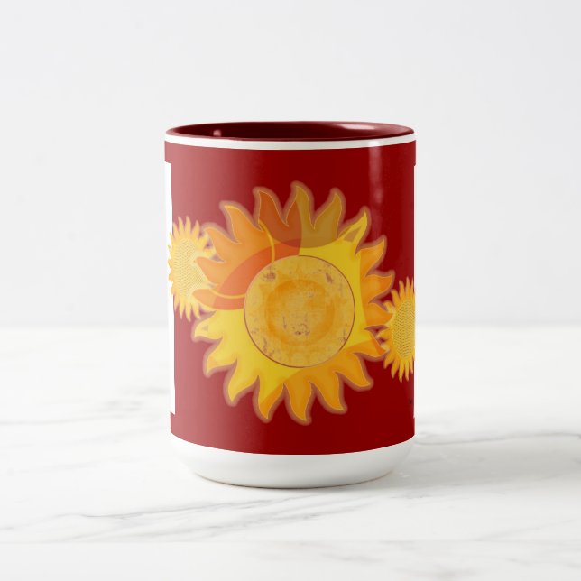 Taza Bicolor Gran Mugre Rojo Sunshine (Centro)
