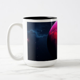 Taza Bicolor Gran Planeta Rosa Brillante