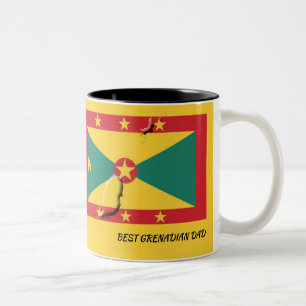 Taza Bicolor GRANADA FLAG Scripting Personalizado Patriótico AM