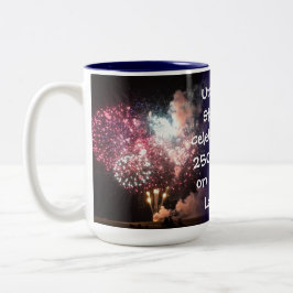 Taza Bicolor Grand Lake celebra los 250 años de EE. UU. con fue