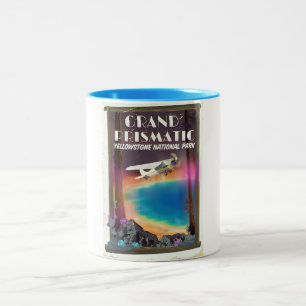 Taza Bicolor Grand Prismatic, Parque Nacional Yellowstone, EE.