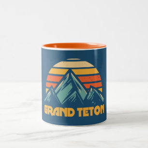 Taza Bicolor Grand Teton Retro Turquesa