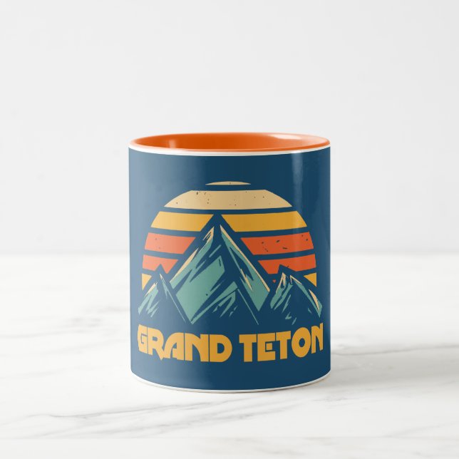 Taza Bicolor Grand Teton Retro Turquesa (Centro)