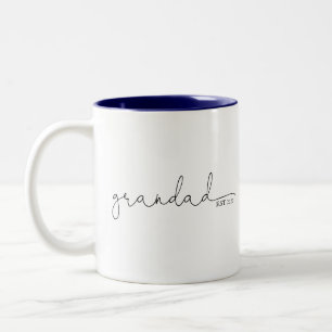 Taza Bicolor Granda establecida Regalo del abuelo