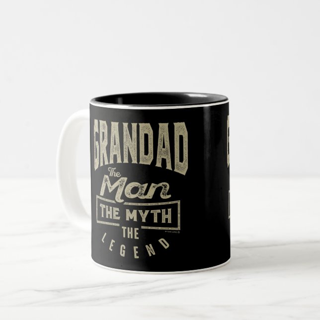Taza Bicolor Grandad La Leyenda (Anverso izquierdo)