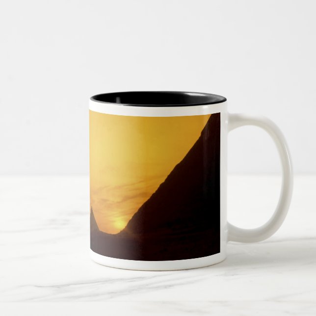 Taza Bicolor Grandes Pirámides de Giza, Egipto al atardecer (Derecha)