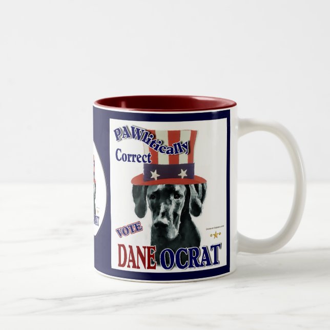 Taza Bicolor Grandes regalos de danés (Derecha)