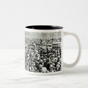 Taza Bicolor Grandes votos para la demostración de las mujeres