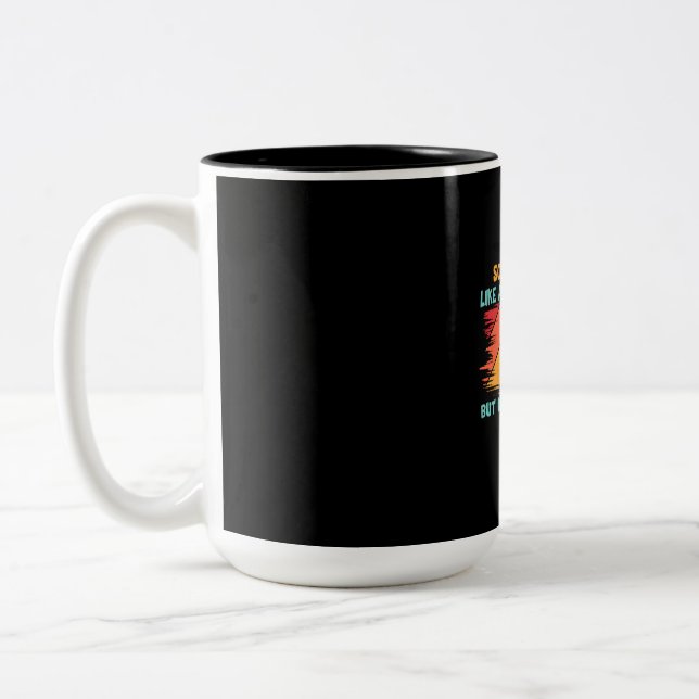Taza Bicolor Grandfather Quotes | Baseball Dad Definition (Izquierda)