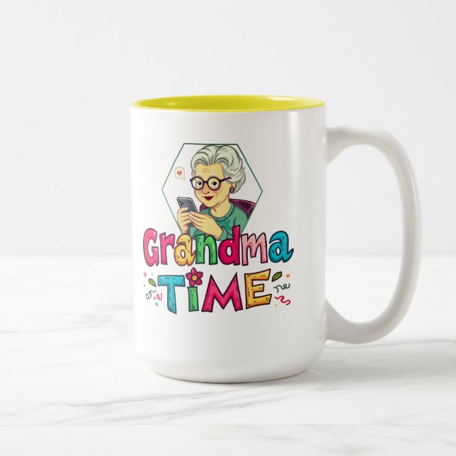 Taza Bicolor Grandma Time (Derecha)