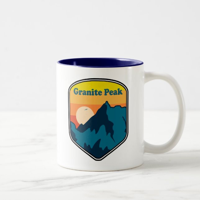 Taza Bicolor Granite Peak Montana Sunrise (Derecha)