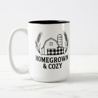 Taza Bicolor Granja de Casa y Acogedor Granero