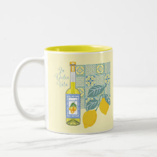 Taza Bicolor Granja de Limones Retro