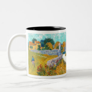 Taza Bicolor Granja de Vincent van Gogh en Provenza