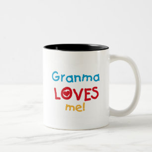 Taza Bicolor Granma me ama camisetas y regalos